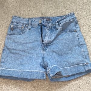 Justusa high waisted stretchy denim shorts